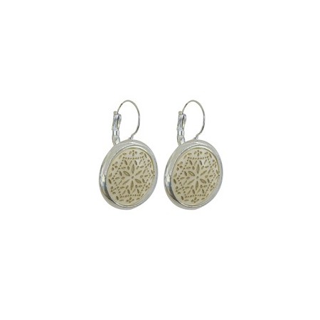 Dormeuses -Boucles d'oreilles corne