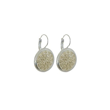 Dormeuses -Boucles d'oreilles rosace