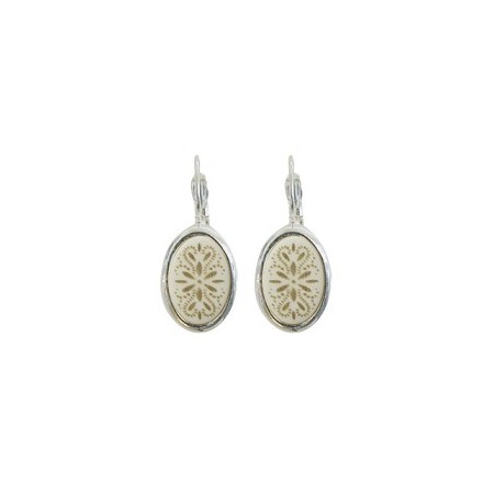 Dormeuses -Boucles d'oreilles corne