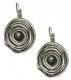 Dormeuses -Boucles d'oreilles bouton spirale