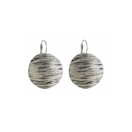 Boucles d'oreilles ronde brouillard