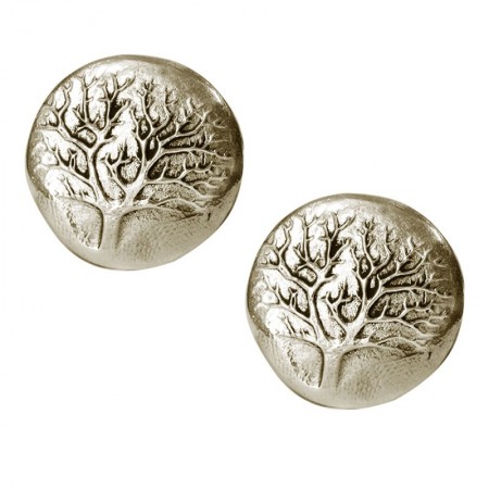 Boucles d'oreilles rondes Arbre