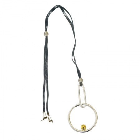 Home -Collier cuir Bicolore