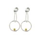 Accueil -Boucles d'oreilles clips bicolore