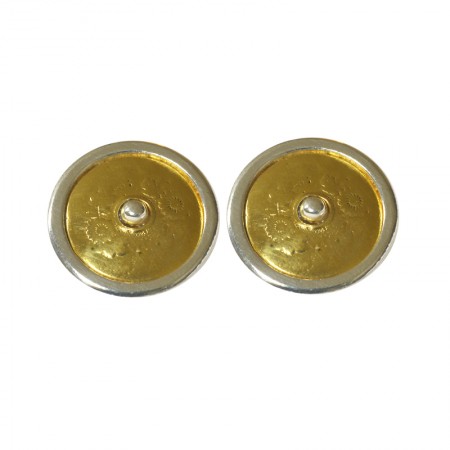 Two-tone Clip on Earrings