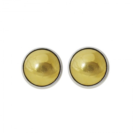 Two-tone Clip on Earrings