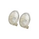 Home -Boucles d'oreilles clips métal et nacre