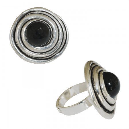 Ring with pâte de verre