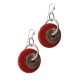 Femmes -Boucles d'oreilles métal et résine