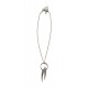 Collier Chaine Métal Plume