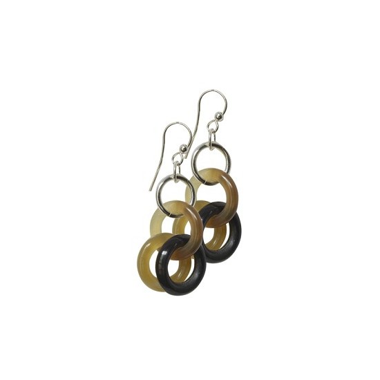 Women -Boucles d'oreilles anneaux corne