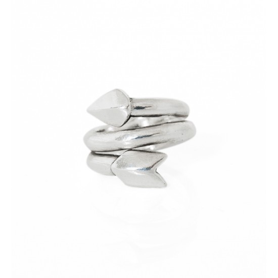 Bague en spirale serpent