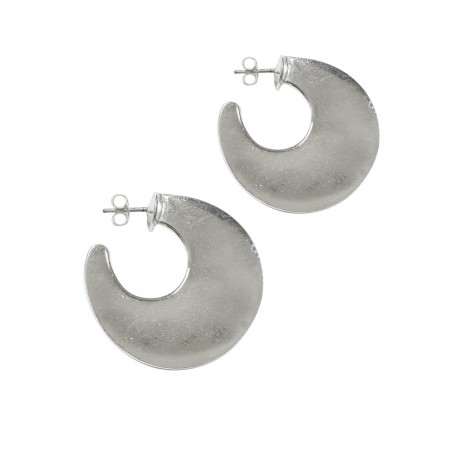 Creole Stud Earrings with Hoops