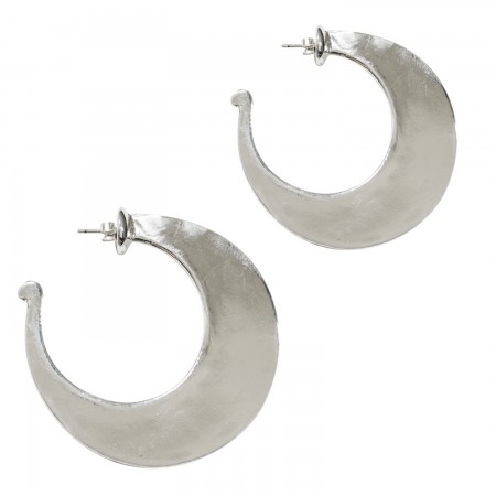 Creole Stud Earrings with Hoops