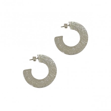 Boucles d'oreilles créoles sur clous