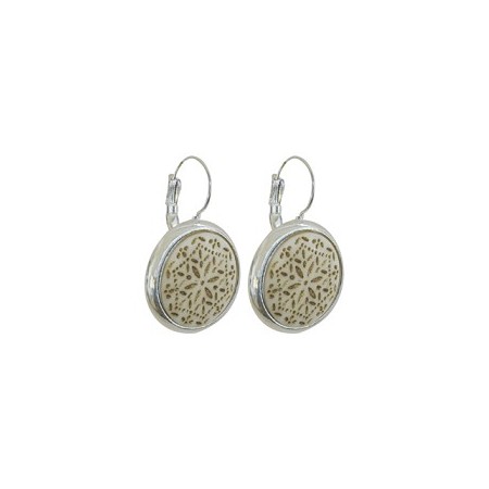 Dormeuses -Boucles d'oreilles corne