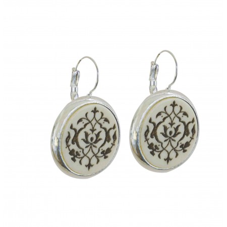 Leverback Earrings Horn